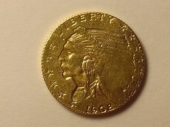 Share US 1908 $2.5 Indian Head Golden ExonumÃa Fantasy Token.