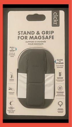 (NEW) CLCKR STAND & GRIP, MAGSAFE, LIFETIME WARRANTY, BUILT-IN ANTIMICROBIAL PROTECTION