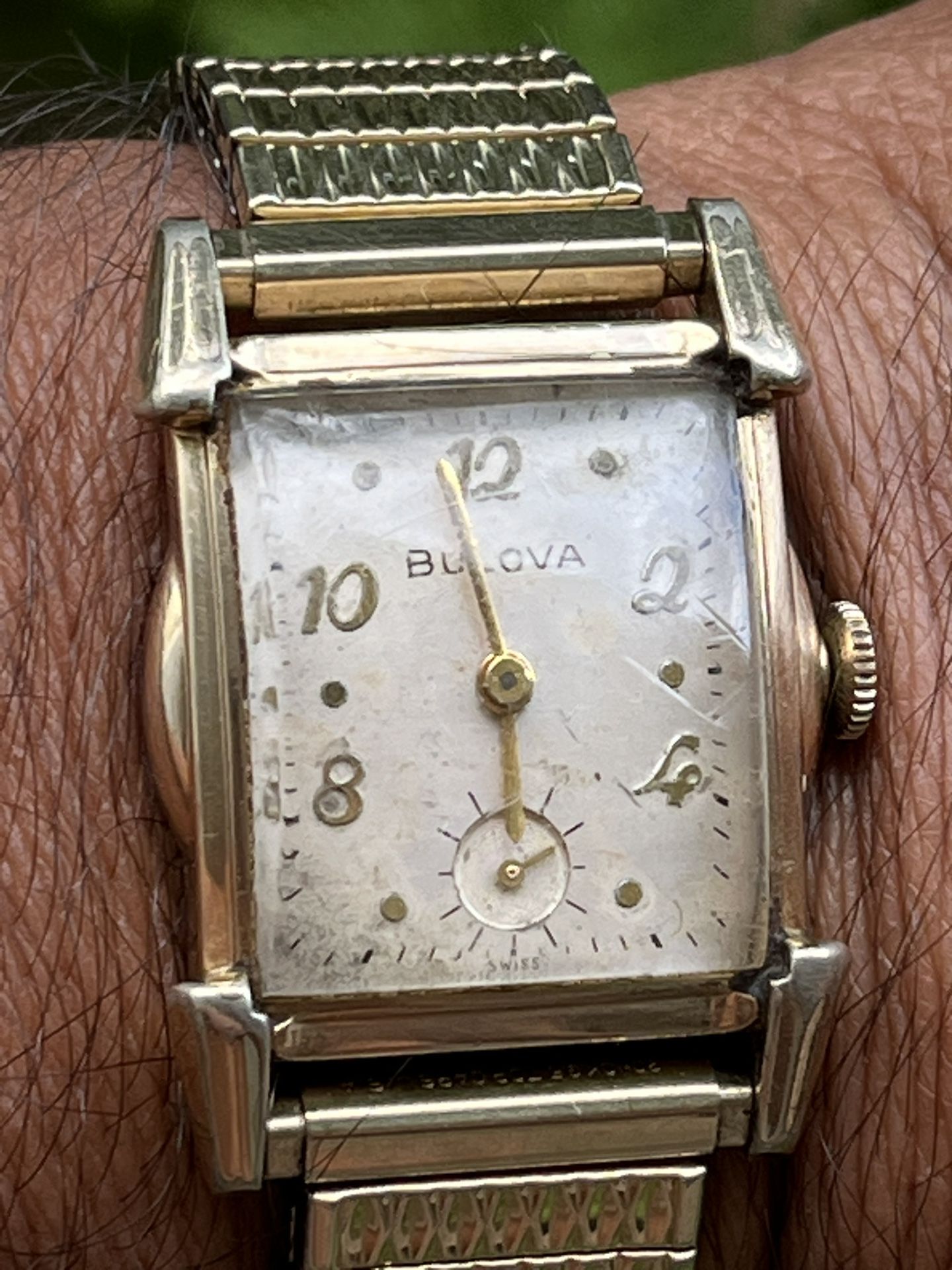 Antique 1952 Bulova L2 Tank All Original. Men’s Watch.