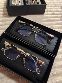 Chrome heart glasses