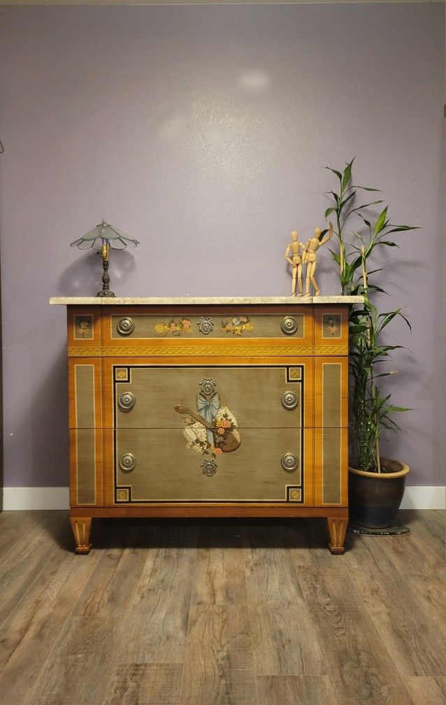 Drexel Heritage Hand-Painted Chest of Drawers