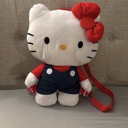 Hello Kitty plush backpack