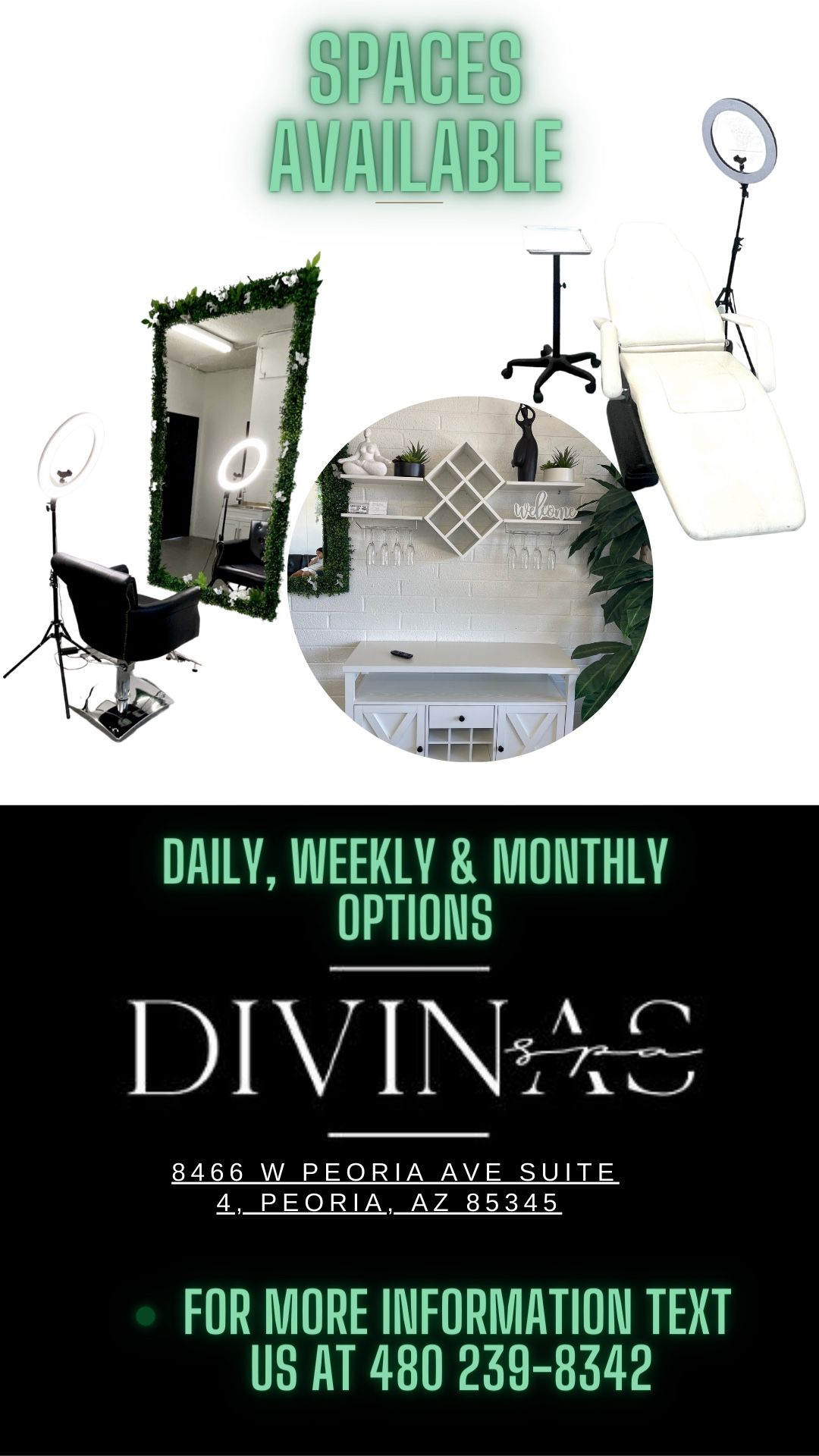 Espacios disponibles