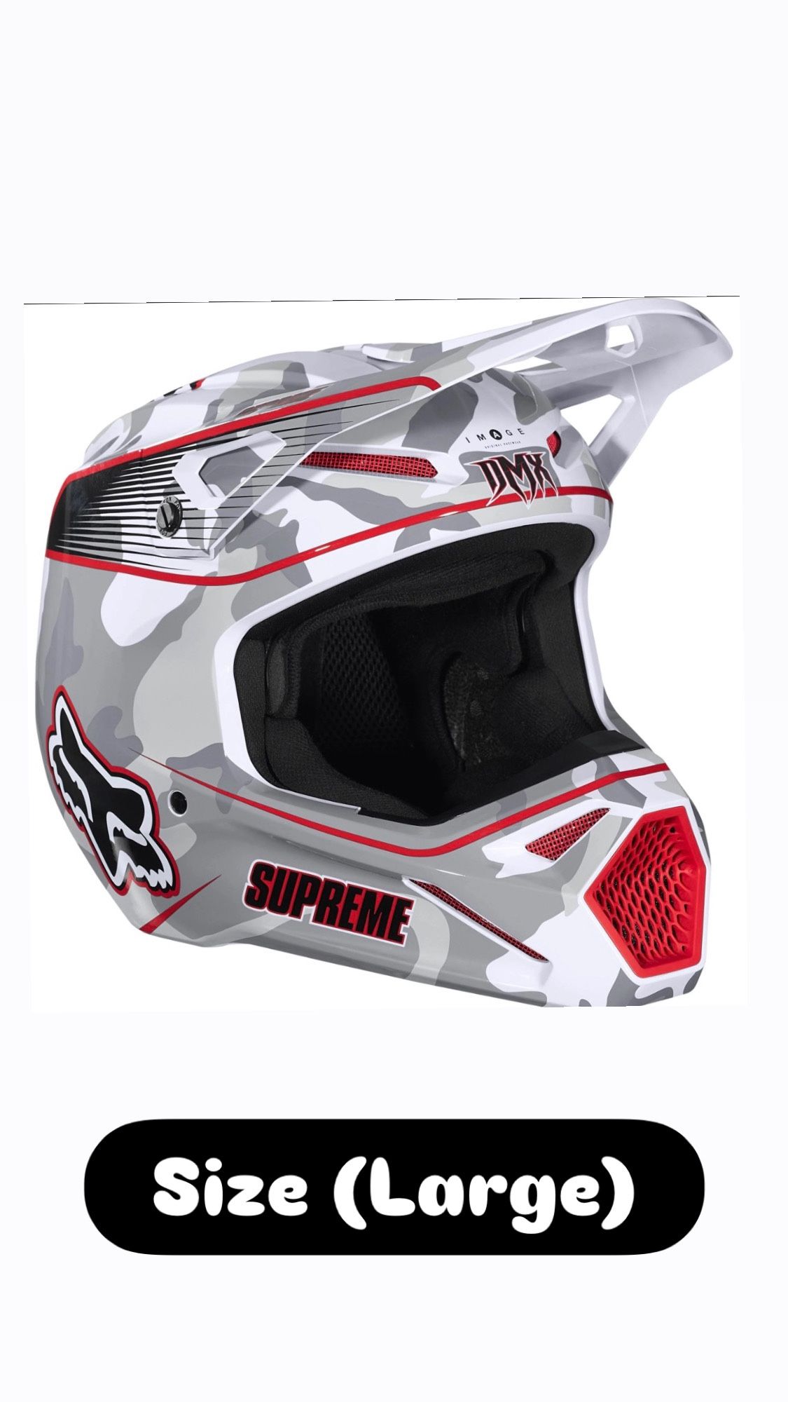 Supreme Dmx Fox Racing Helmet, Gloves, And Vest