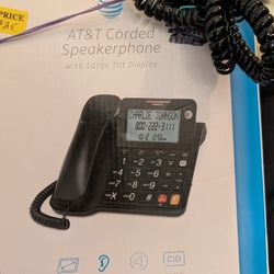 ATT  Landline Speaker Wall Or Desk Phone 
