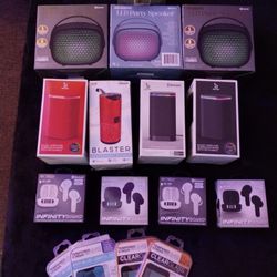 Bluetooth Speakers, Ear Buds , Screen Protector