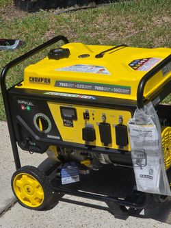 CHAMPION POWER EQUIPMENT 7850/6250-Watt Recoil Start Dual Fuel Portable Generator