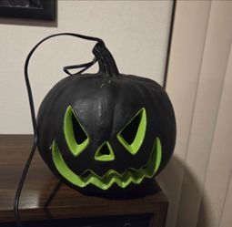 Black Jack-o'-Lantern Halloween Light Decoration