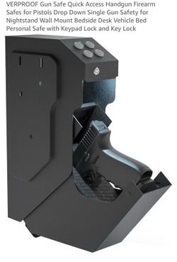 NEW VERPROOF Quick Access Handgun Safe – Keypad & Key Lock – Brand New in Box