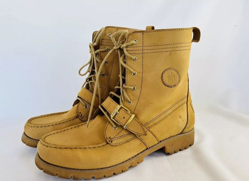 Polo Ralph Lauren Women Leather Ranger Boots 10