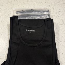 EKKOVISION Men's Compression Tank Top Undershirt Black — Size XL/L/M — 3 PACK