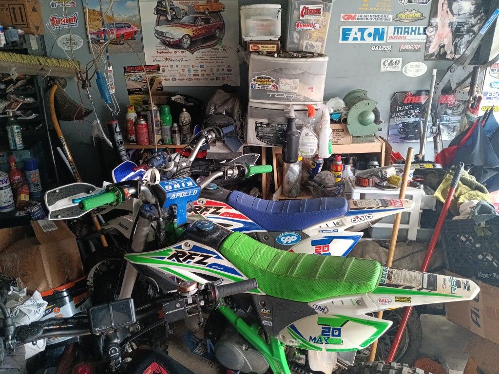 Two Apollo 125 cc Pit Bikes