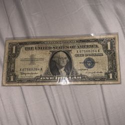 Blue Seal Dollar Bill Series 1957 B