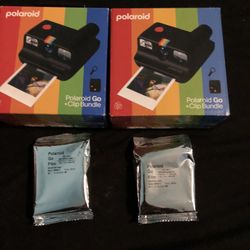 2 New Polaroid Cameras With 2 Film Packs 