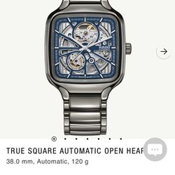 Rado True Square Automatic Open Heart – Blue Dial (Full Set)