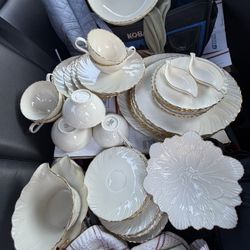 Lenox “Weatherly” Fine China Set- 39 Pieces  in total w 24K Gold Trim .