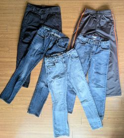 Lot 5 Boys Winter Fall Sweat Pants Kids Crewcuts Jeans Gap Levis Slacks 10/12