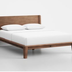Queen Size  Thuma Classic Bed With Headboard, Cushion & Hybrid Casper Mattress