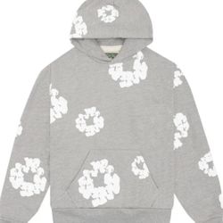 Grey denim tears hoodie