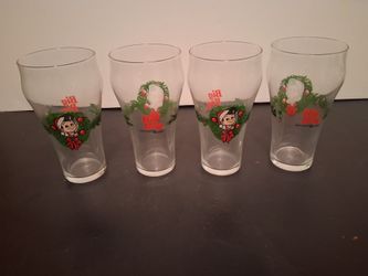 Vintage Big Boy glasses, set of 4