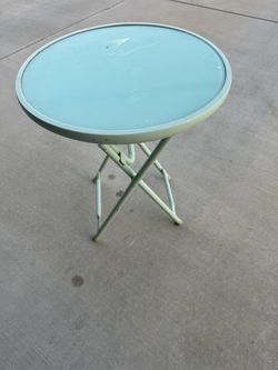 Side table folding