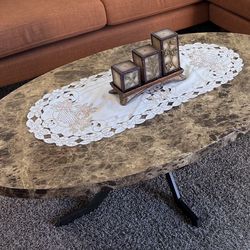 Coffee and End Table faux marble