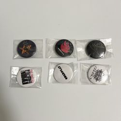 Music Pin Back Buttons 