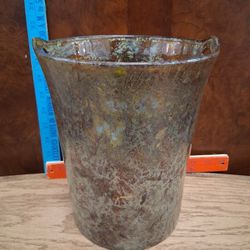 Italian Blown Glass Ice Bucket