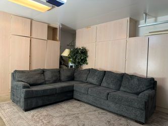 Gray sectional- free delivery