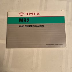 1985 Toyota MR2