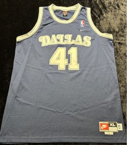 Men XL Vintage Nike Dallas Mavericks Dirk Nowitzki #41 1987 Throwback Jersey