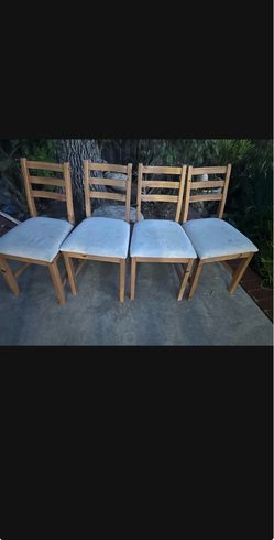 Wood chairs