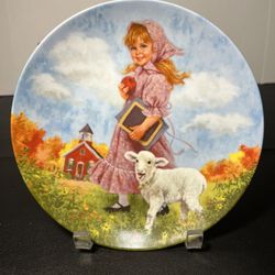 RECO International 1984 7th Issue Mother Goose Plate Mary Had A Little Lamb 8.5”