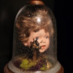 Creepy Porcelain Doll Head Decor