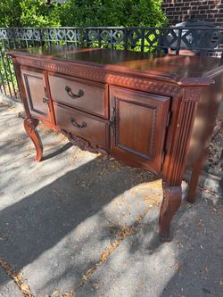 Vintage solid wood sideboard