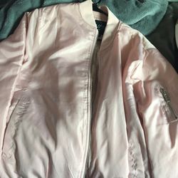 boohooMVN Pink Bomber Jacket