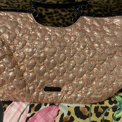 Betsy Johnson Pink Sequin Shoulder Bag