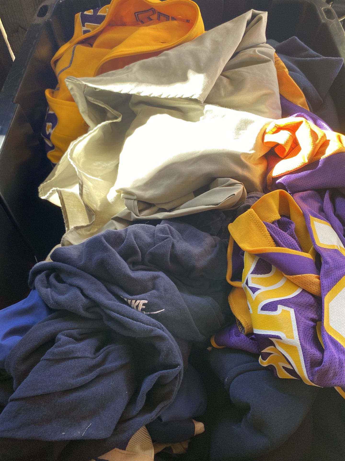 Box Of Shirts Jerseys Jackets Sweatpants