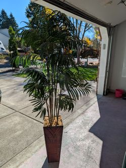 Large Artificial Palm Tree with Planter