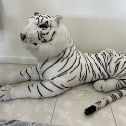 Large White Tiger, Stuffed Animal