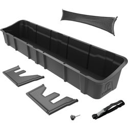 Underseat Storage Box Compatible with 2015-2026 Ford F-150; 2017-2026 F-250 F-350 SD Supercrew Cab