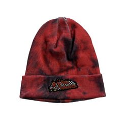 World industries Skating Beanie Tie Dye Red