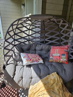 Egg Chair For Two People With Cushion