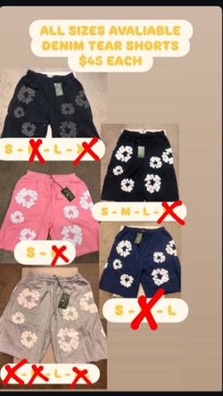 Denim tear shorts
