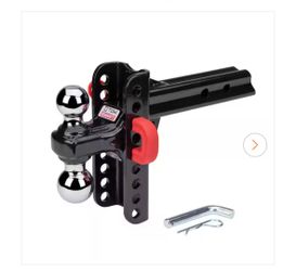 NEW IN BOX Shop TowSmart Class 5, 14,000 lbs. 5-1/2 in. Drop to 5-1/2 in. Rise, Adjustable X-Mount Trailer Hitch Dual Ball Mount