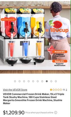 BRAND NEW WITH 3 BOWLS VEVOR SLUSHY  MACHINE