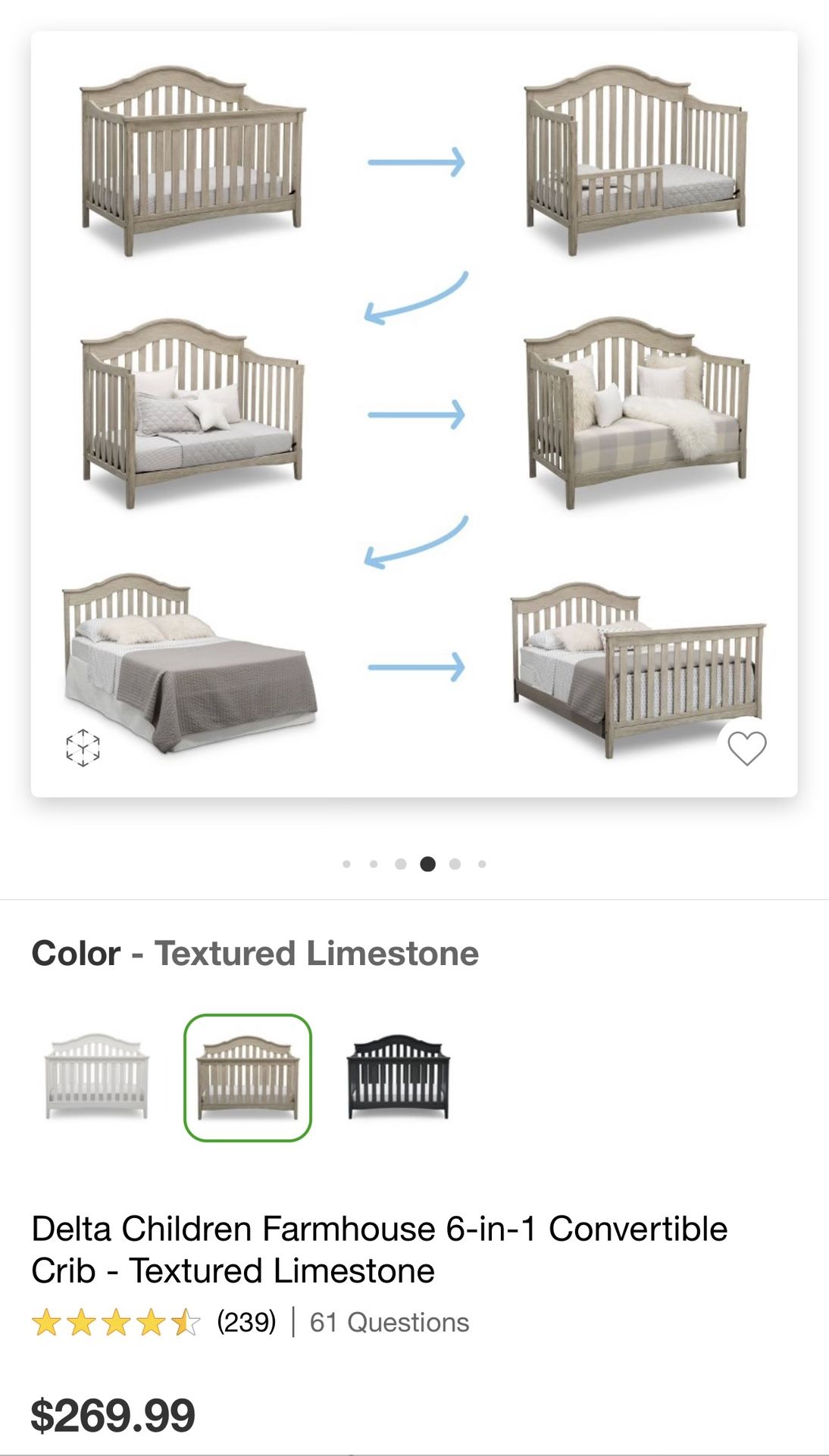Delta on sale riverside crib