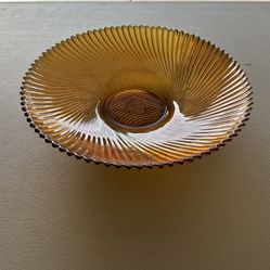 Vintage 1970’s Amber Swirl Bowl!!