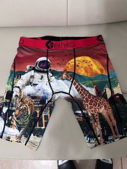 Ethika Space & Animal Graphic Boxer Briefs 🚀🦒🐅 MEDIUM