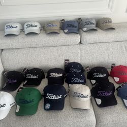 Golf Titleist Hats, All New, Never Used